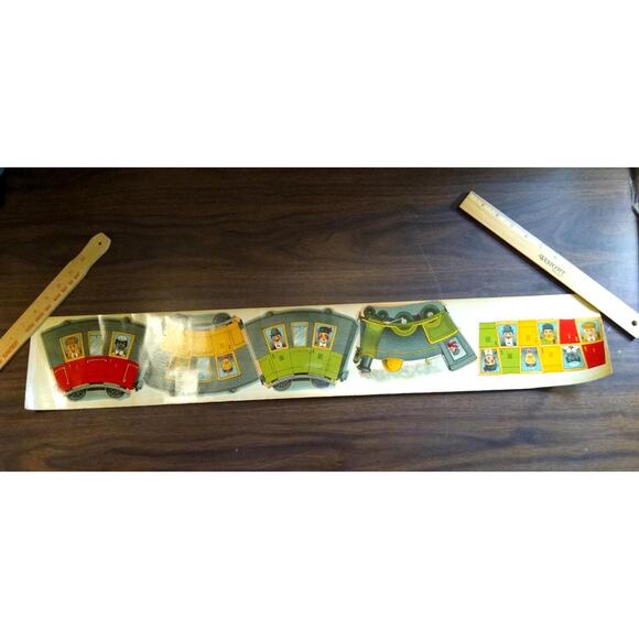 Antique Victorian French Game Print Art Train Patrons Comical 1900's Lithograph - Picture 1 of 9